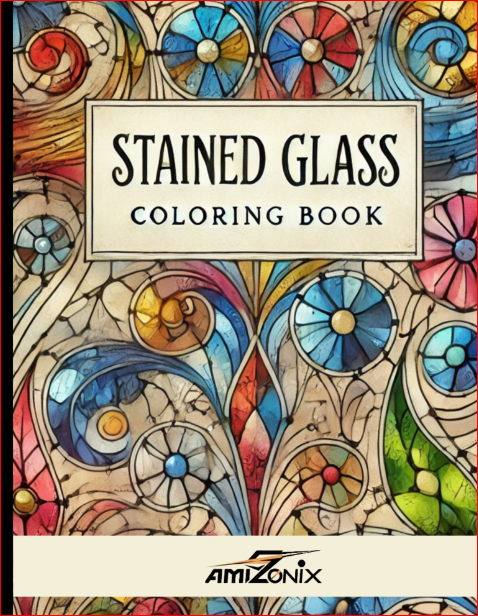 Stained Glass Coloring Book