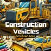 Construction Vehicles Coloring Book