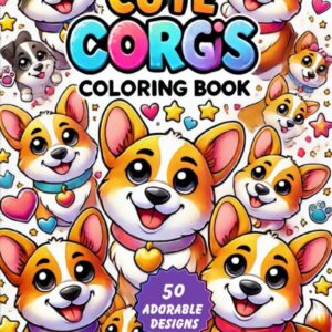 Cute Corgis Coloring Book