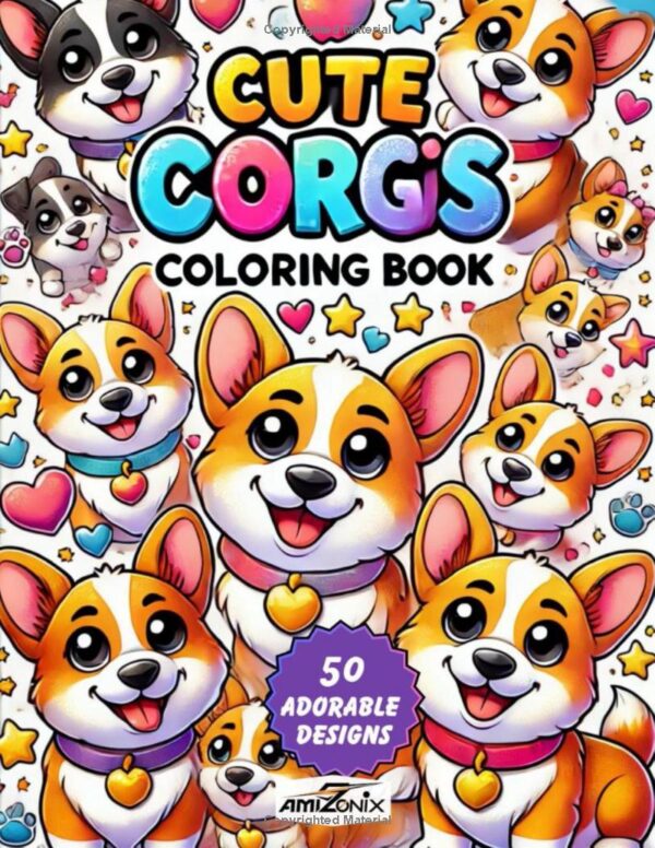 Cute Corgis Coloring Book