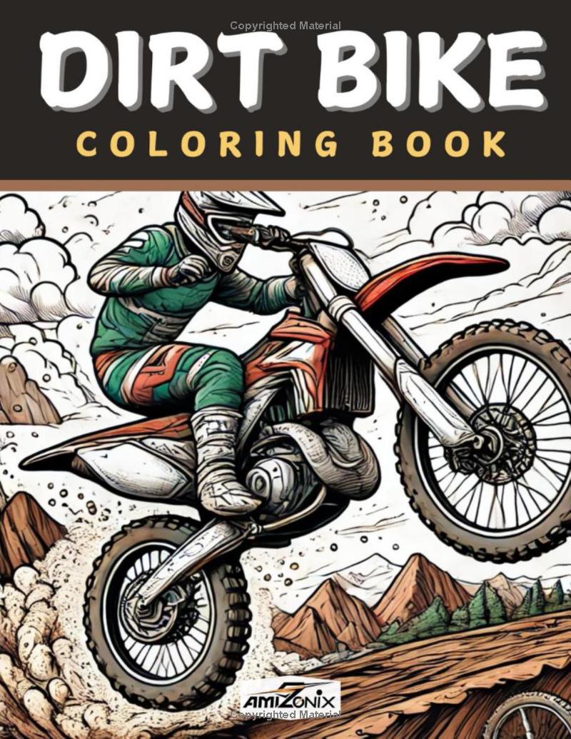 Dirt Bike Coloring Book