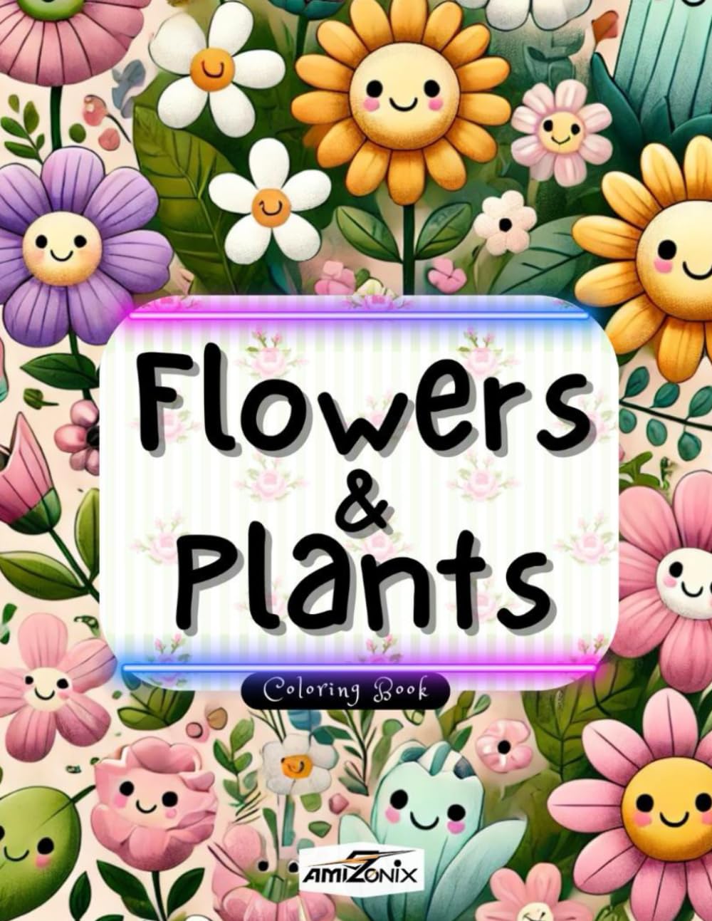 Flowers and Plants Coloring Book