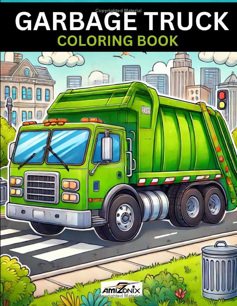 Garbage Truck Coloring Book