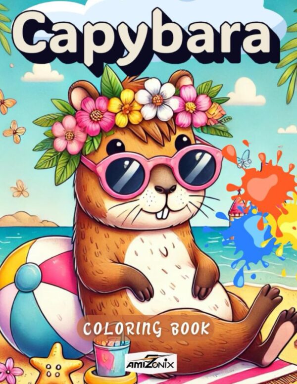 Capybara Coloring Book